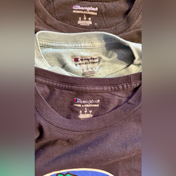 3 Champion T-shirts, Men’s Large - Picture 2 of 3